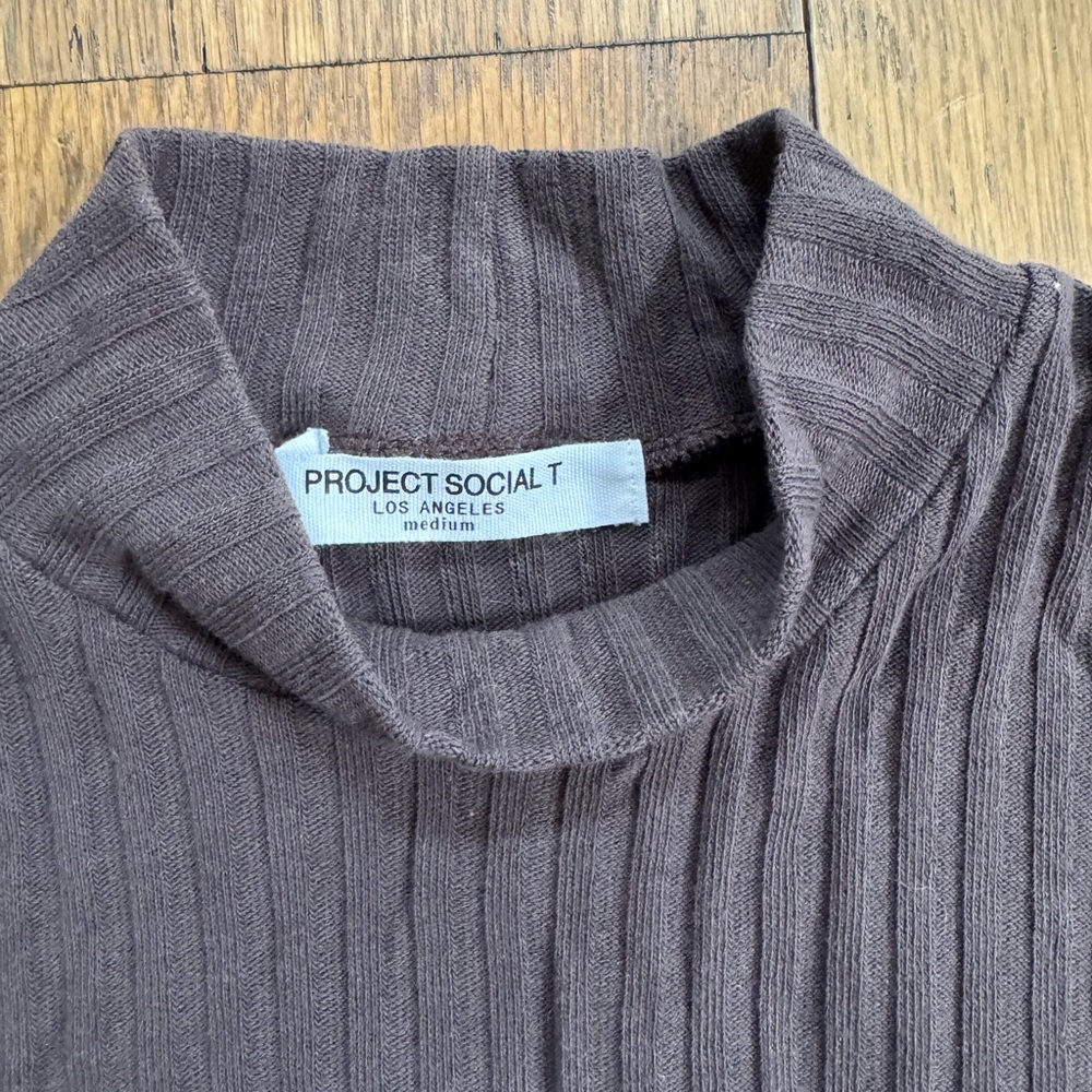 Project Social T Ribbed Knit Top - Picture 2 of 3